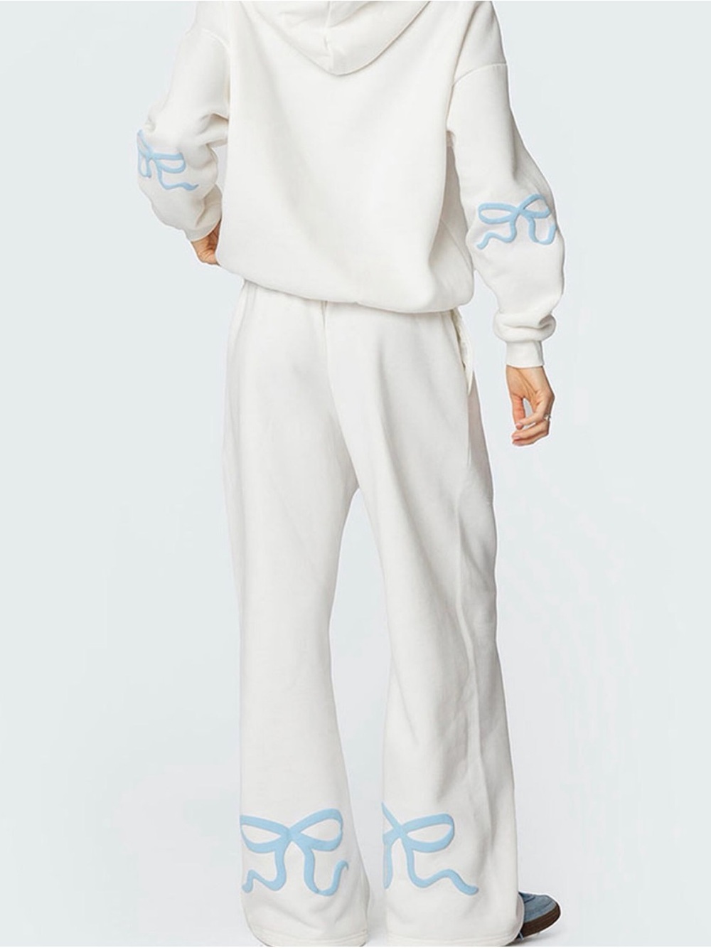 Edikted Bow Detail Hoodie and Sweatpants Set